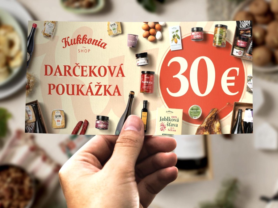 Darčeková poukážka 30 EUR