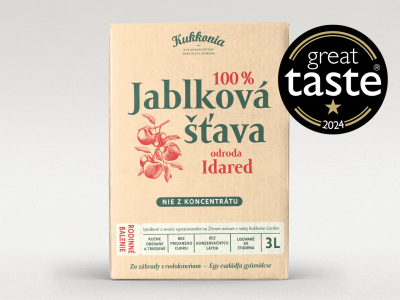 100 % jablková šťava z odrody IDARED, 3 l 