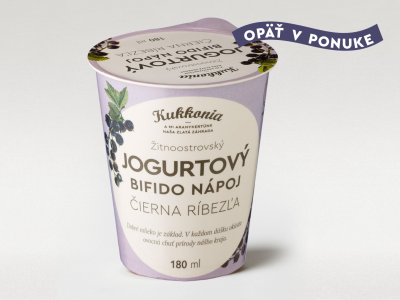 Joghurtital bifido kultúrával - fekete ribizli / 180 ml